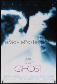 9g661 GHOST 1sh 1990 classic romantic close up of spirit Patrick Swayze & sexy Demi Moore!