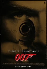 9g669 GOLDENEYE advance DS 1sh 1995 Pierce Brosnan as James Bond 007, cool gun & eye close up!