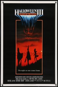 9g686 HALLOWEEN III 1sh 1982 Season of the Witch, horror sequel, the night no one comes home!