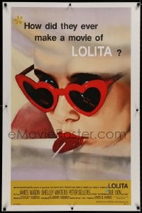 9g001 LOLITA S2 recreation 1sh 2002 Stanley Kubrick, sexy Sue Lyon with heart sunglasses & lollipop!