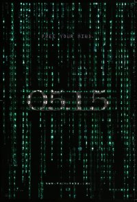 9g791 MATRIX RELOADED holofoil teaser 1sh 2003 Keanu Reeves, free your mind on 05.15!