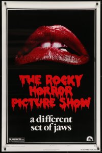 9g867 ROCKY HORROR PICTURE SHOW style A 1sh R1980s classic lips, a different set of jaws!