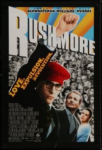 9g874 RUSHMORE DS 1sh 1998 Wes Anderson, Jason Schwartzman, Bill Murray, love, expulsion, revolution