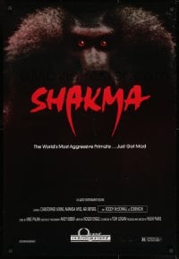 9g880 SHAKMA 1sh 1990 the world's most aggressive killer baboon primate... just got mad!