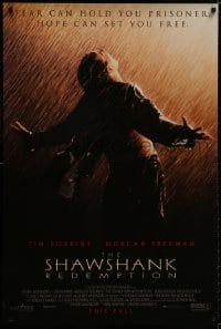 9g884 SHAWSHANK REDEMPTION advance 1sh 1994 escaped prisoner Tim Robbins in rain, Stephen King