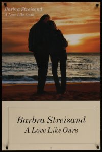 9g104 BARBRA STREISAND 2-sided 24x36 music poster 1999 image of Babs and Brolin, A Love Like Ours!