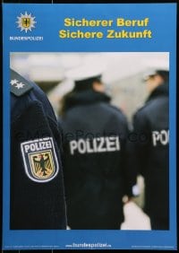 9g231 BUNDESPOLIZEI sicherer beruf style 17x24 German special poster 2000s police officers!