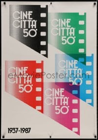 9g233 CINECITTA 28x40 Italian special poster 1987 really cool Hilde Micheli art of film!