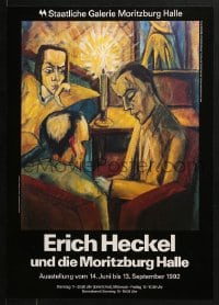 9g162 ERICH HECKEL UND DIE MORITZBURG HALLE 17x24 German museum/art exhibition 1992 Erich Heckel art!