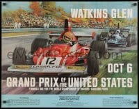 9g256 GRAND PRIX OF THE UNITED STATES 22x28 special poster 1974 cool racing art by Michael Turner!
