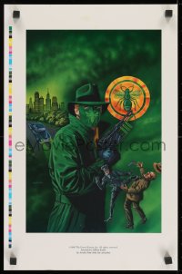 9g258 GREEN HORNET printer's test 13x20 special poster 1990 masked hero artwork by Jeffrey Butler!