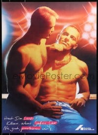 9g259 HAST DU LUST 19x27 German special poster 1990 HIV/AIDS educational, erotic art by Salmon!