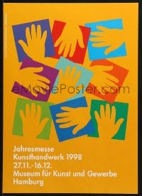 9g176 JAHRESMESSE KUNSTHANDWERKER 1988 12x17 German museum/art exhibition 1988 art of hands!