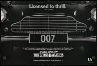 9g280 LIVING DAYLIGHTS 12x18 special poster 1986 great image of classic Aston Martin car grill!