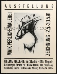 9g185 MAIK PERLICH - MALEREI 19x26 German museum/art exhibition 1991 wild art by the artist!