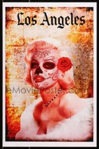 9g281 MARILYN MONROE 11x17 special poster 1990s completely wild makeup superimposed over the star!