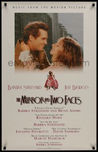 9g113 MIRROR HAS TWO FACES 23x36 music poster 1996 romantic Barbra Streisand & Jeff Bridges!