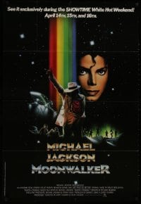 9g494 MOONWALKER tv poster 1988 great sci-fi art of pop music legend Michael Jackson!