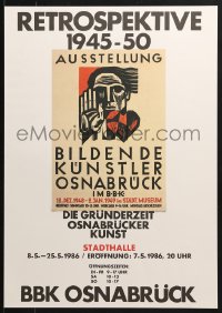 9g203 RETROSPEKTIVE 1945-50 17x24 German museum/art exhibition 1986 image taken from 1948 poster!