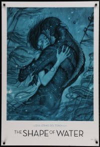 9g302 SHAPE OF WATER heavy stock 27x40 special poster 2017 Guillermo del Toro, James Jean art, rare!