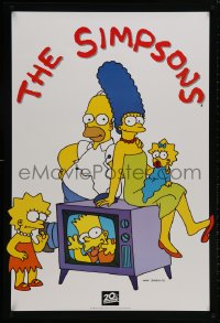 9g496 SIMPSONS tv poster 1994 Matt Groening, cool vertical image of cartoon family!