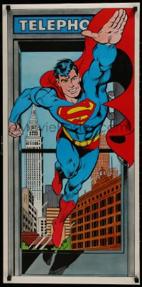 9g318 SUPERMAN THE LEGEND RETURNS 2-sided 18x37 special poster 1988 Lopez & Giordano art!