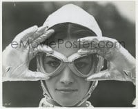 9h119 200 MATCHLESS 8x10.25 still 1967 sexy Nicoletta Machiavelli in racing goggles & gloves!
