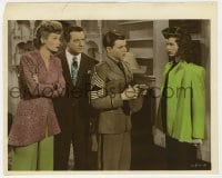 9h017 BEST FOOT FORWARD color 8x10 still 1943 Lucille Ball & others glare at Virginia Weidler!