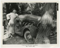 9h186 BIG TOWN GIRL 8.25x10 still 1937 pretty Claire Trevor by expensive car crashed into tree!