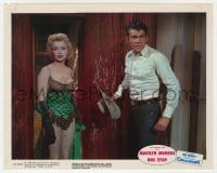 9h025 BUS STOP color 8x10 still 1956 sexy Marilyn Monroe in showgirl outfit with Don Murray!