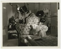 9h228 CAFE METROPOLE candid 8x10 still 1937 director & crew reflected in mirror behind Loretta Young!