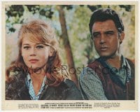 9h031 CAT BALLOU color 8x10 still 1965 great close up of pretty Jane Fonda & Michael Callan!