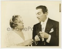 9h306 DANGEROUSLY YOURS 8x10 still 1937 c/u of Jane Darwell reaching for Cesar Romero's necklace!