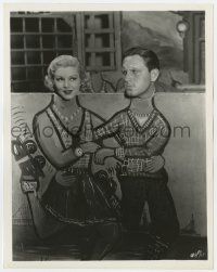9h308 DANTE'S INFERNO 8x10.25 still 1935 Spencer Tracy & Claire Trevor posing for carnival photo!