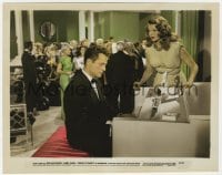 9h038 DOWN TO EARTH color 8x10 still 1947 beautiful Rita Hayworth by Larry Parks at piano!!