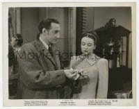 9h355 DRESSED TO KILL 8x10.25 still 1946 Basil Rathbone as Sherlock Holmes with Patricia Morison!