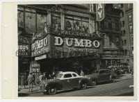 9h358 DUMBO candid 8.25x11 still 1941 crowds lined up at theater showing it at popular prices!