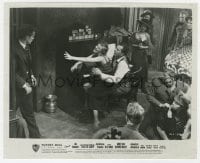 9h361 EAST OF EDEN 8.25x10 still R1957 James Dean staring at anguished woman & piano player!