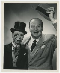 9h374 EDGAR BERGEN/CHARLIE MCCARTHY 8x10 still 1940s the famous ventriloquist & dummy by Polin!