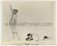 9h430 FUNNY FACE 8x10 still 1957 Fred Astaire photographs sexy Audrey Hepburn from below!