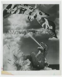 9h452 GODZILLA VS. THE THING 8.25x10 still 1964 great image of rubbery monster battle with Mothra!