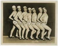 9h496 HOLLYWOOD REVUE 8x10.25 still 1929 beauty chorus of 7 sexy showgirls in skimpy outfits!