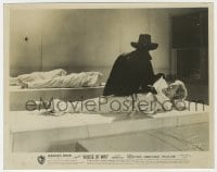 9h501 HOUSE OF WAX 8x10.25 still 1953 the shadowy figure uncovers dead woman in morgue!