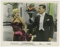9h059 HOW TO MARRY A MILLIONAIRE color 8x10 still 1953 Alex D'Arcy grabs sexy Marilyn Monroe!