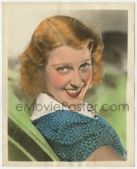 9h061 JEANETTE MACDONALD color deluxe 8x10 still 1930s great smiling portrait looking over shoulder!