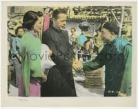 9h067 LEFT HAND OF GOD color 8x10.25 still 1955 Gene Tierney by priest Humphrey Bogart & Philip Ahn!