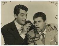 9h616 LIVING IT UP 7.25x9.25 still 1954 screwballs Dean Martin & Jerry Lewis with stethoscope!