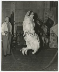 9h630 LUPE VELEZ 7.5x9.25 still 1930s in costume playing jump rope on set by Hendrickson!