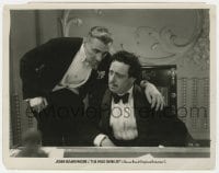 9h633 MAD GENIUS 8x10.25 still 1931 John Barrymore in tuxedo gives advice to Luis Alberni!
