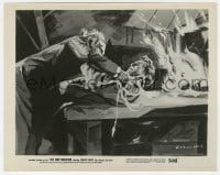 9h635 MAD MAGICIAN 8x10 still 1954 great art image of death struggle by flaming portrait!
